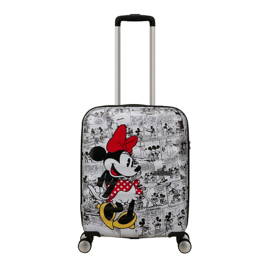 American Tourister Wavebreaker Disney Spinner 55/20 TSA Minnie Comics weißes Hartschalenetui