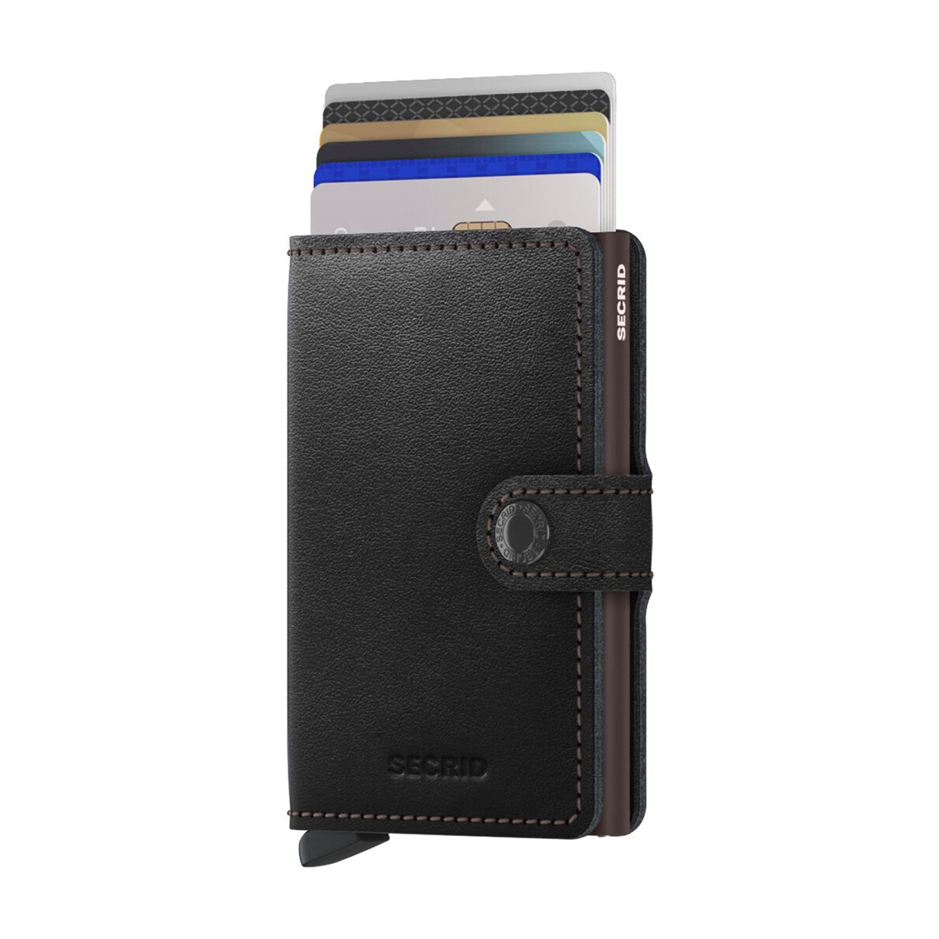 Secrid Miniwallet schwarz braun Damenbrieftasche