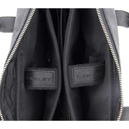 Plevier Vintage London Laptoptasche 2 Fächer 15,6" schwarz