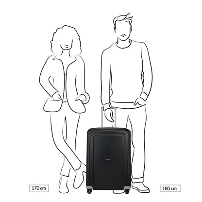 Samsonite S'Cure Spinner 69 silbernes Hartschalenetui