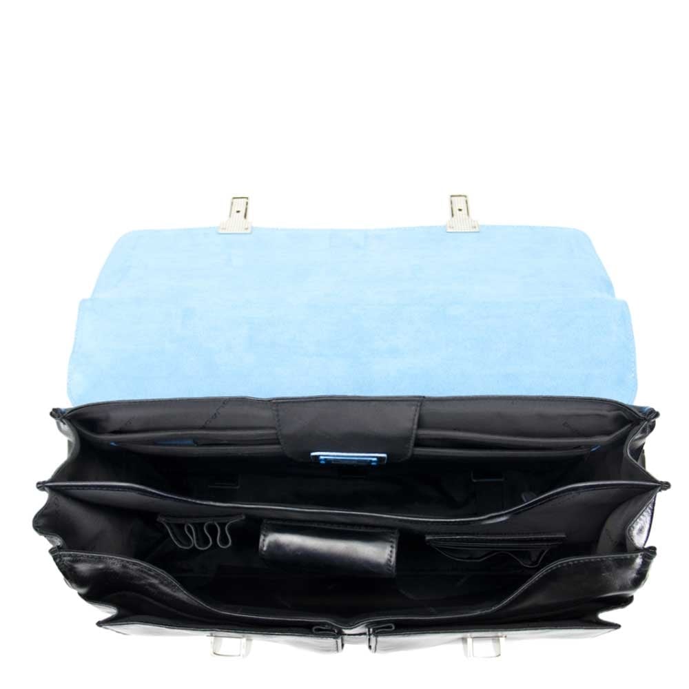 Piquadro Blue Square Computer Briefcase black