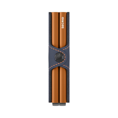 Secrid Twinwallet Matte Nachtblau &amp; Orange Damenbrieftasche