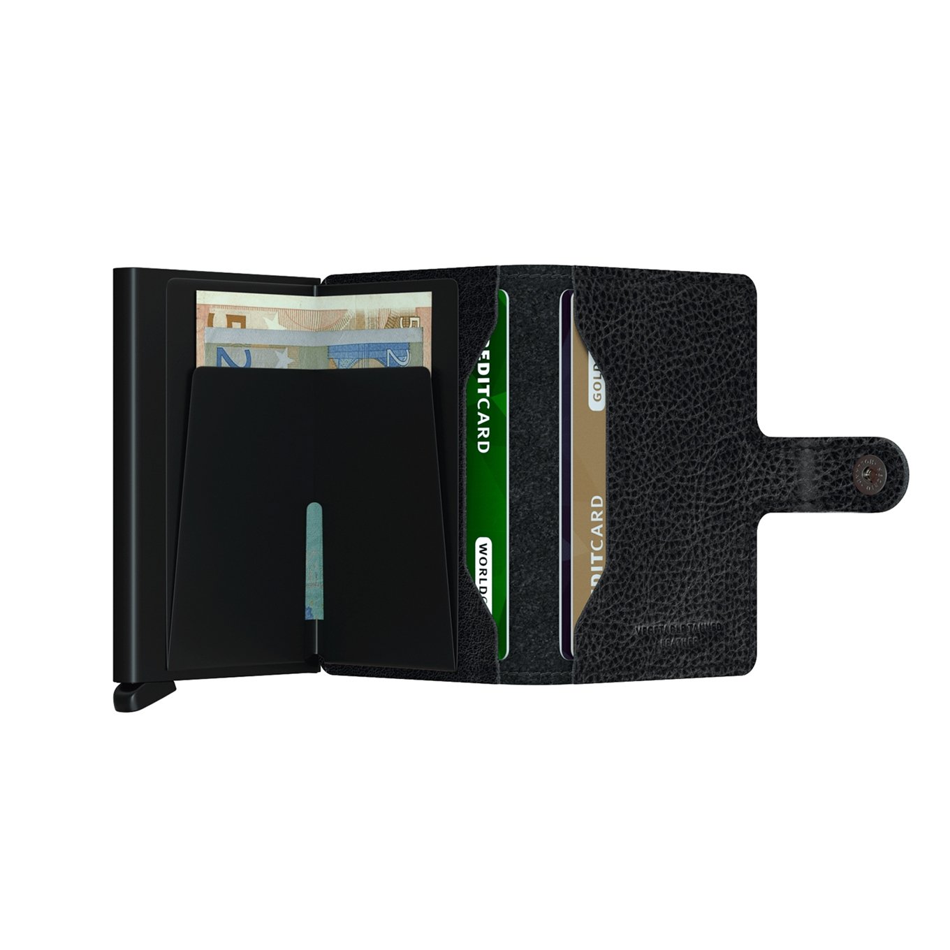 Secrid Miniwallet Wallet Veg schwarz-schwarz Damenbrieftasche