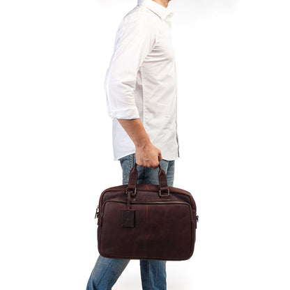 Burkely Antique Avery Workbag 15.6" dark brown