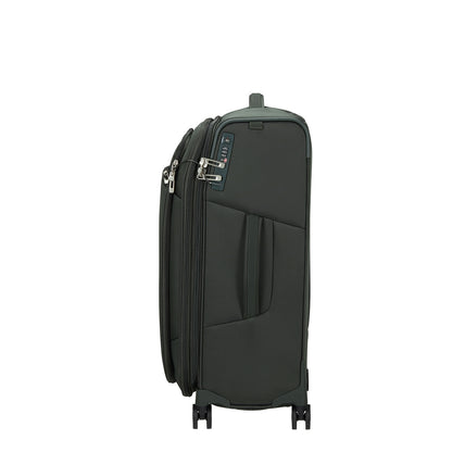 Samsonite Respark Spinner 67 Erweiterbarer waldgrüner Weichkoffer