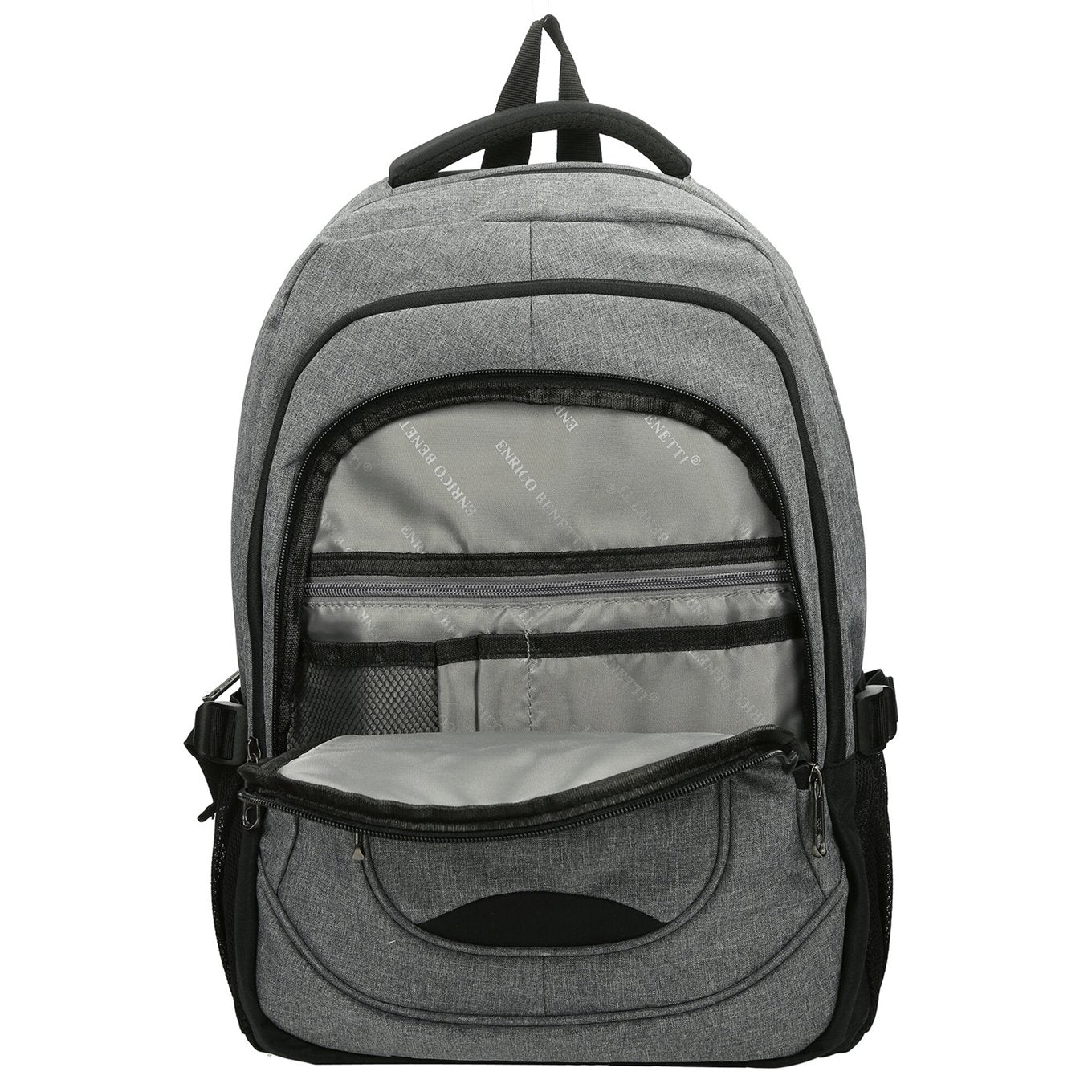 Enrico Benetti Hamburg 17'' Laptop Backpack light gray