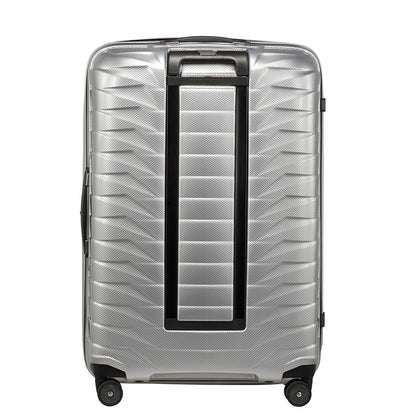 Samsonite Proxis Spinner 75 silbernes Hartschalenetui