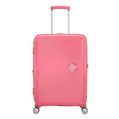 American Tourister Soundbox Spinner 67 Erweiterbarer, sonnengeküsster Koralle-Hartschalenkoffer