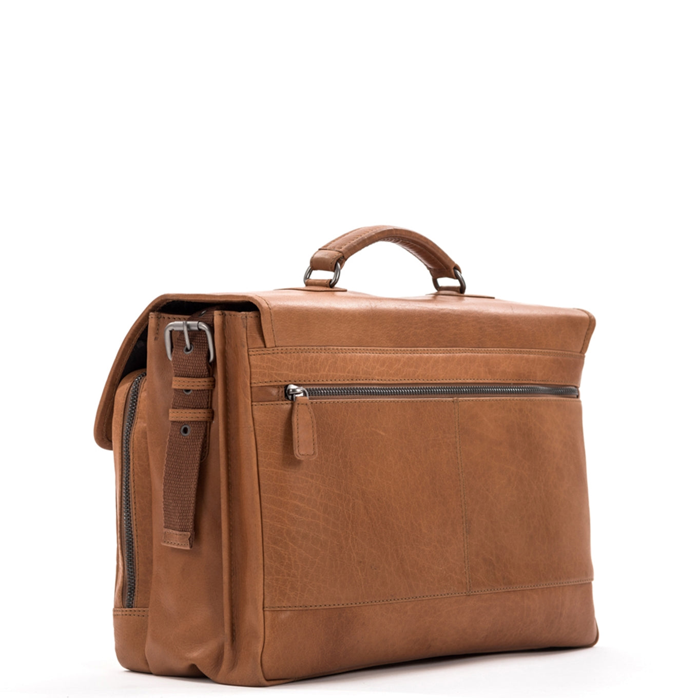 Plevier Quartz Volnerf 3-vaks Laptoptas 15.6" cognac