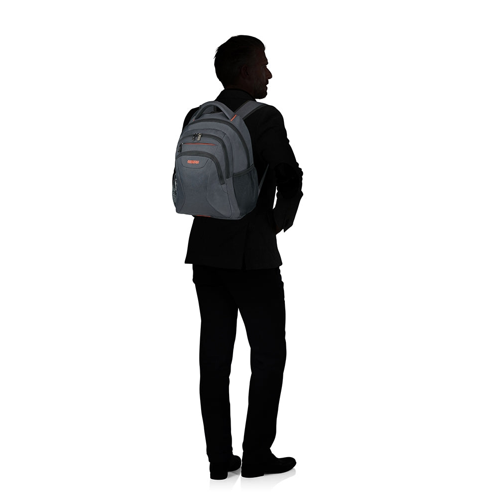American Tourister At Work Laptop Backpack 13.3"-14.1" grey/orange backpack