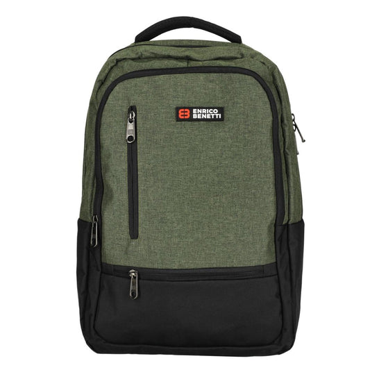 Enrico Benetti Hamburg 15" Laptop Backpack olijfgroen