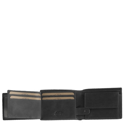 The Chesterfield Brand Marvin Billfold schwarze Herrenbrieftasche