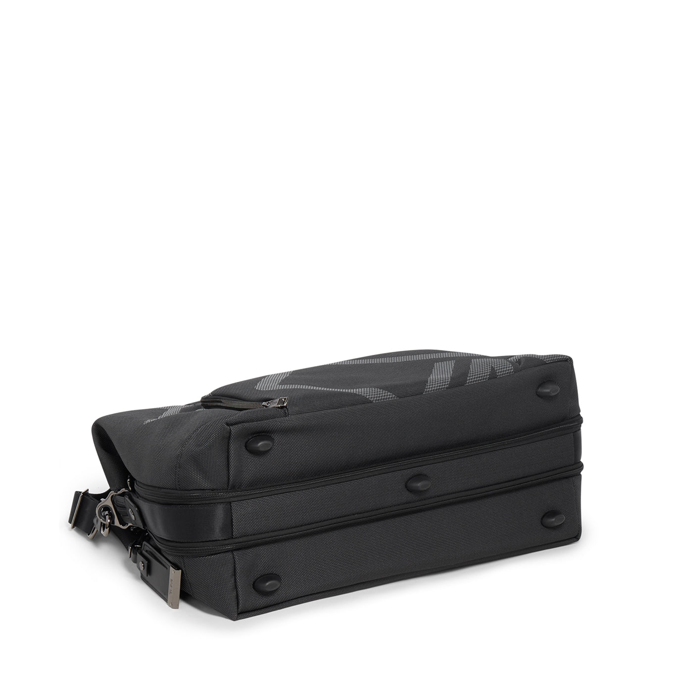 TUMI Alpha Double Expansion Satchel reflective TUMI jacquard