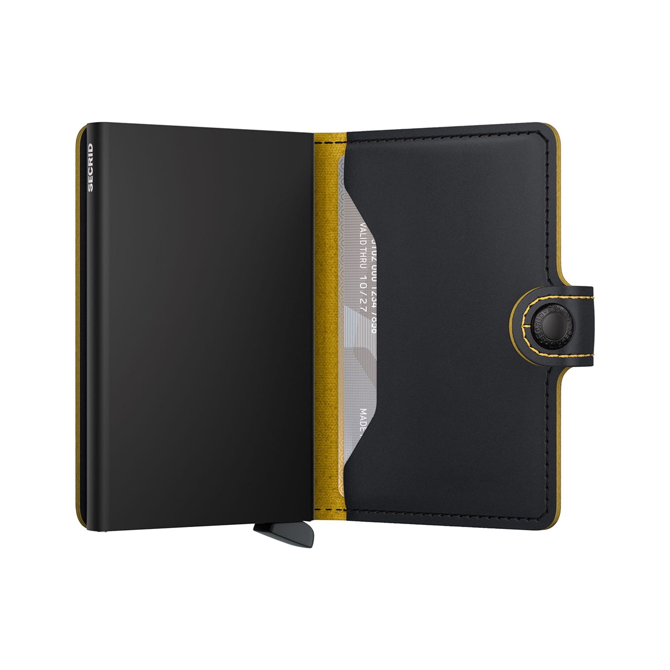 Secrid Miniwallet Matte black ochre