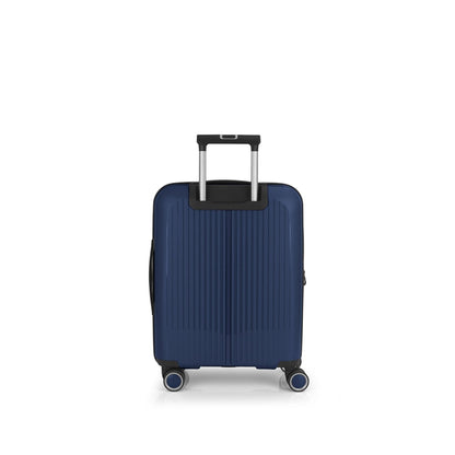 Gabol Brooklyn Kabinentrolley, erweiterbarer blauer Hartschalenkoffer