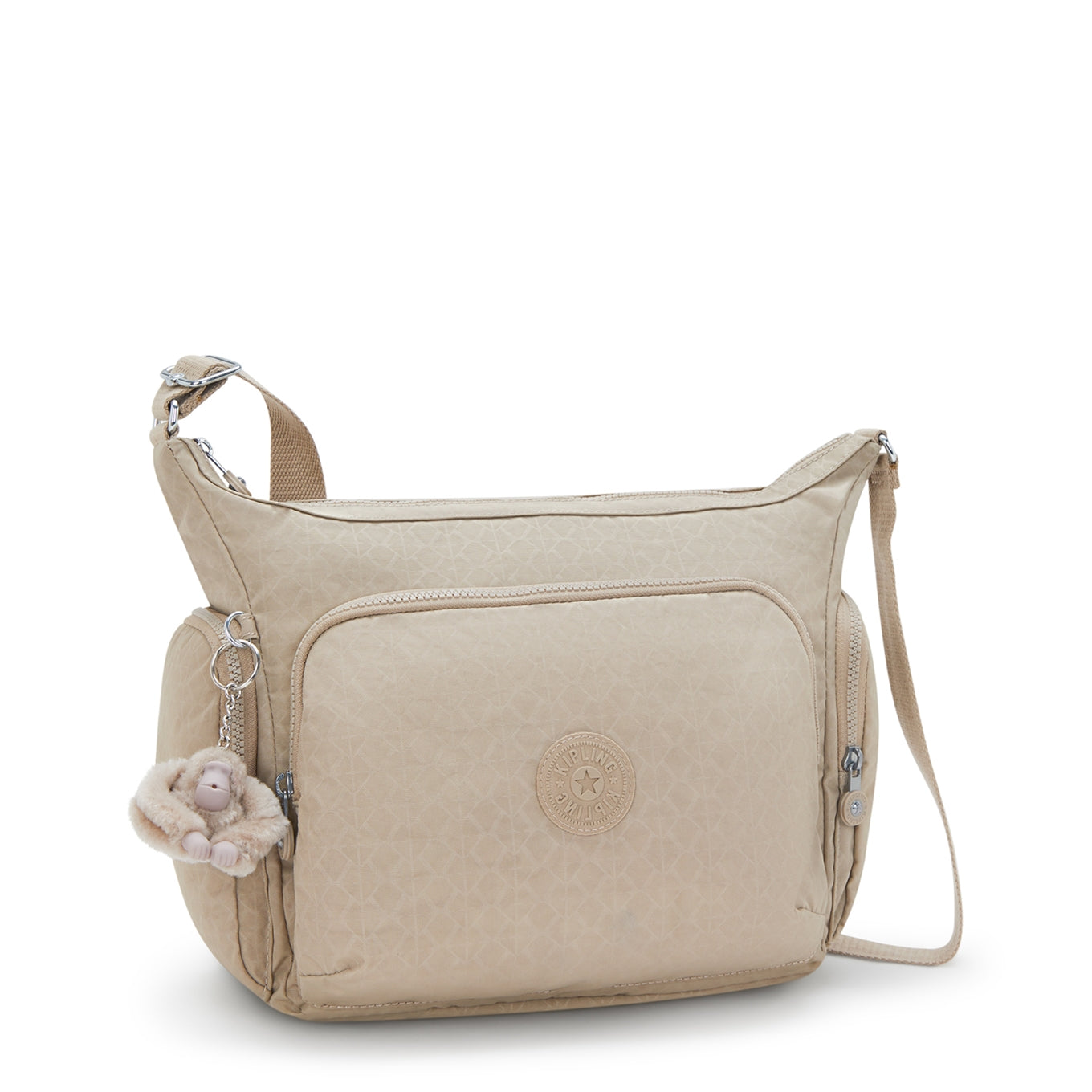 Kipling Gabb sign beige emb Damentasche