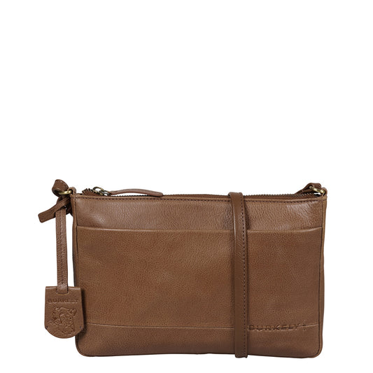 Burkely Natural Norah Crossbody Zip Cognac Damentasche