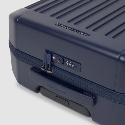 Piquadro PQ-Light Cabin Trolley 55 cobalt blue