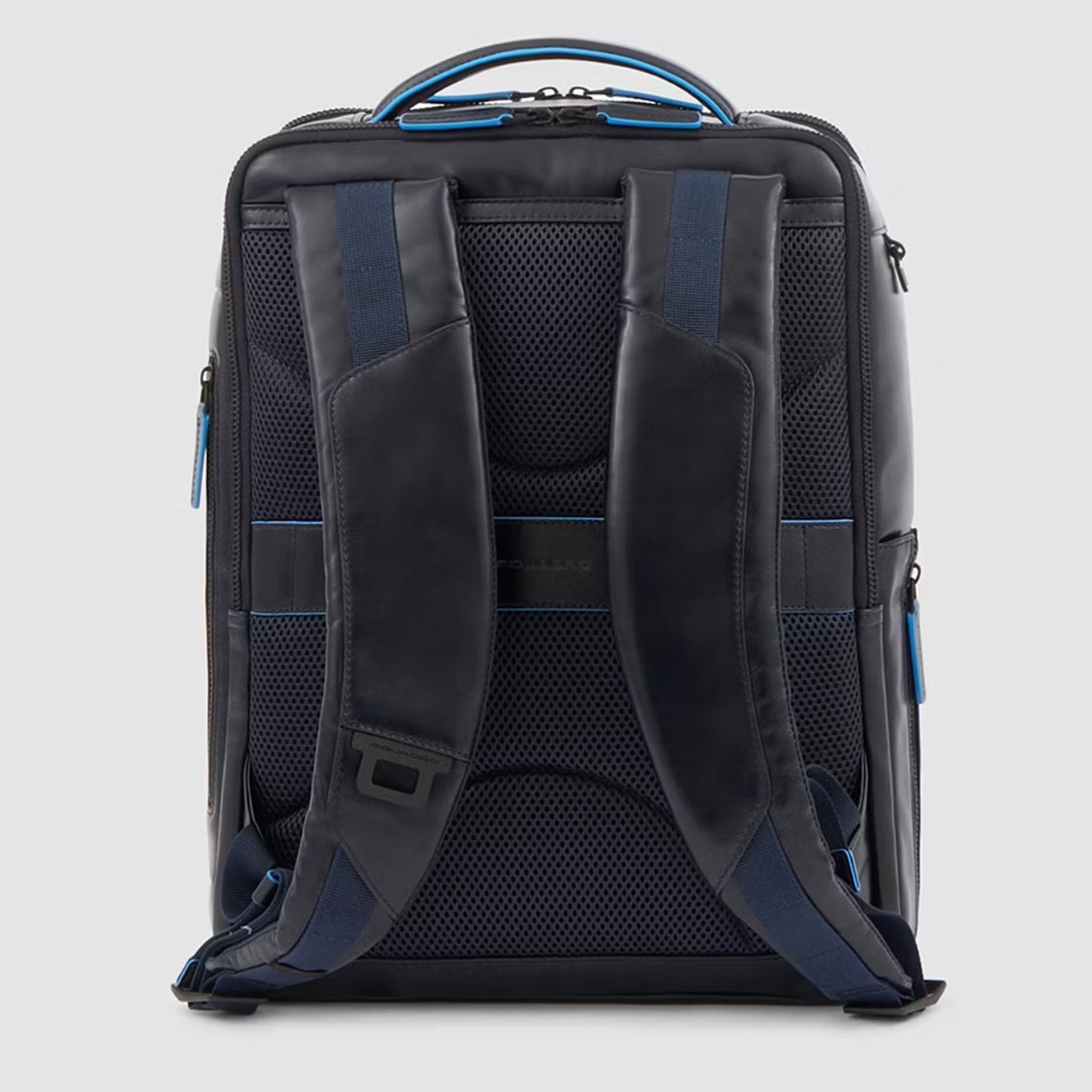 Piquadro Blue Square Computer Backpack Plain With iPad Pro blue