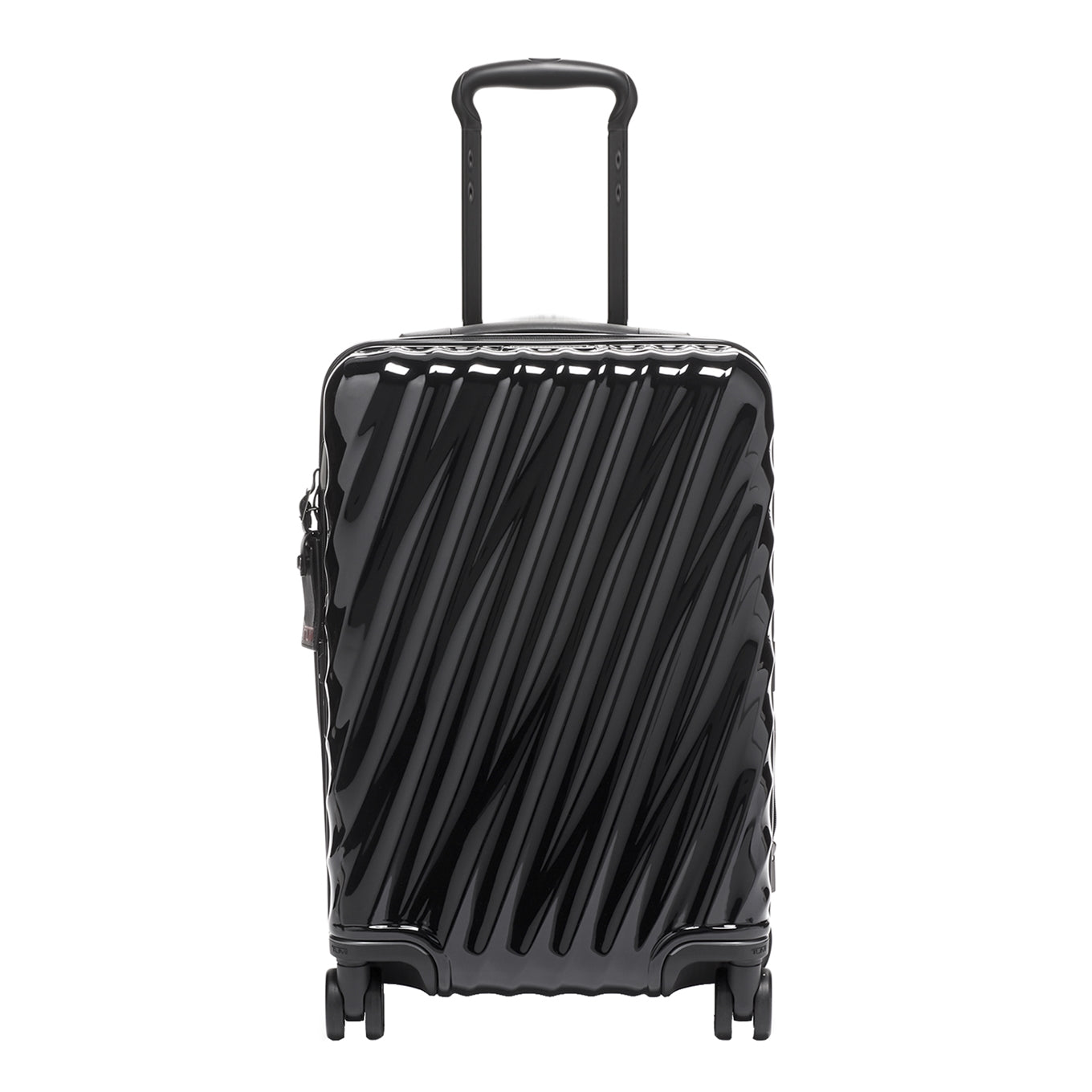 Tumi 19 Degree International erweiterbarer 4-Rad-Trolley, schwarzer Hartschalenkoffer