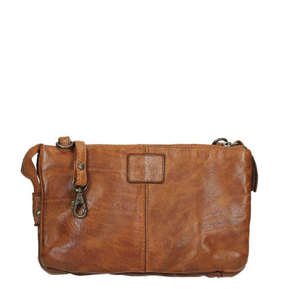 Bear Design Cow Lavato Clutch cognac