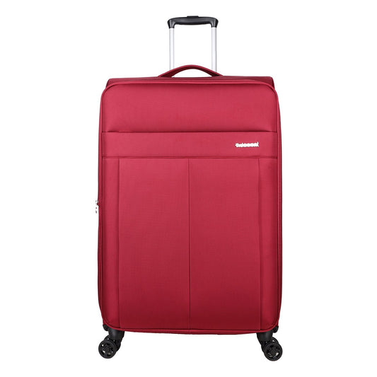 Dezenter D-Upright Trolley 76 roter Weichkoffer