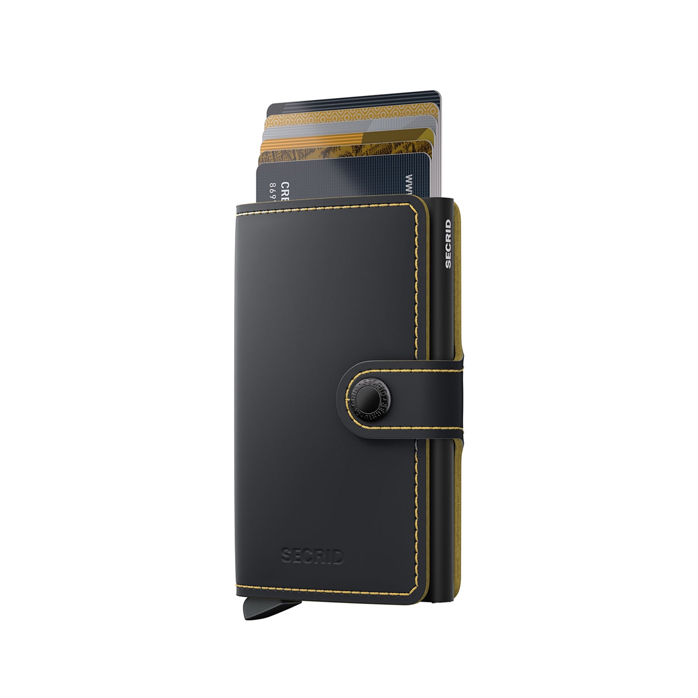 Secrid Miniwallet Matte black ochre