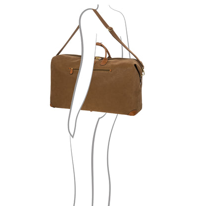 Bric's Life Reisetasche 65 kamelfarbene Wochenendtasche