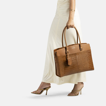 Burkely Cool Colbie Workbag 15.6" cognac