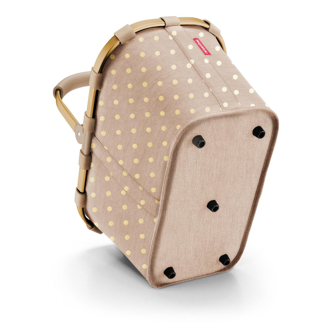 Reisenthel Shopping Carrybag frame metallic dots coffee