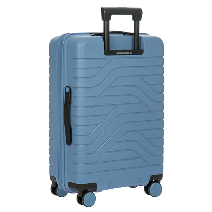 Bric's Ulisse Trolley Erweiterbarer Mittelgrauer blauer Hartschalenkoffer