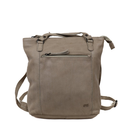 Bear Design Sandy Shoulder / Backpack silver mink