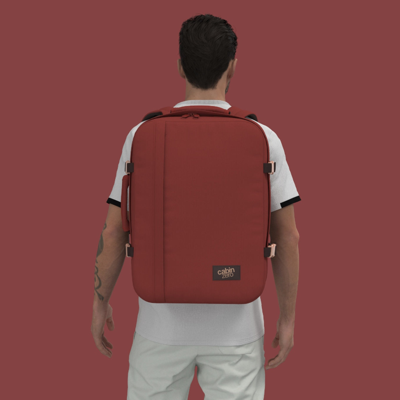 CabinZero Classic 44L Ultra Light Cabin Bag Sangria Red Wochenendtasche