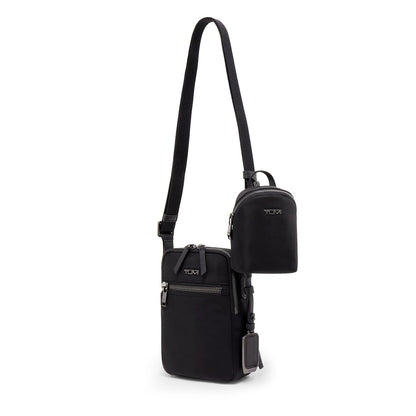 Tumi Voyageur Persia Umhängetasche schwarz/gunmetal