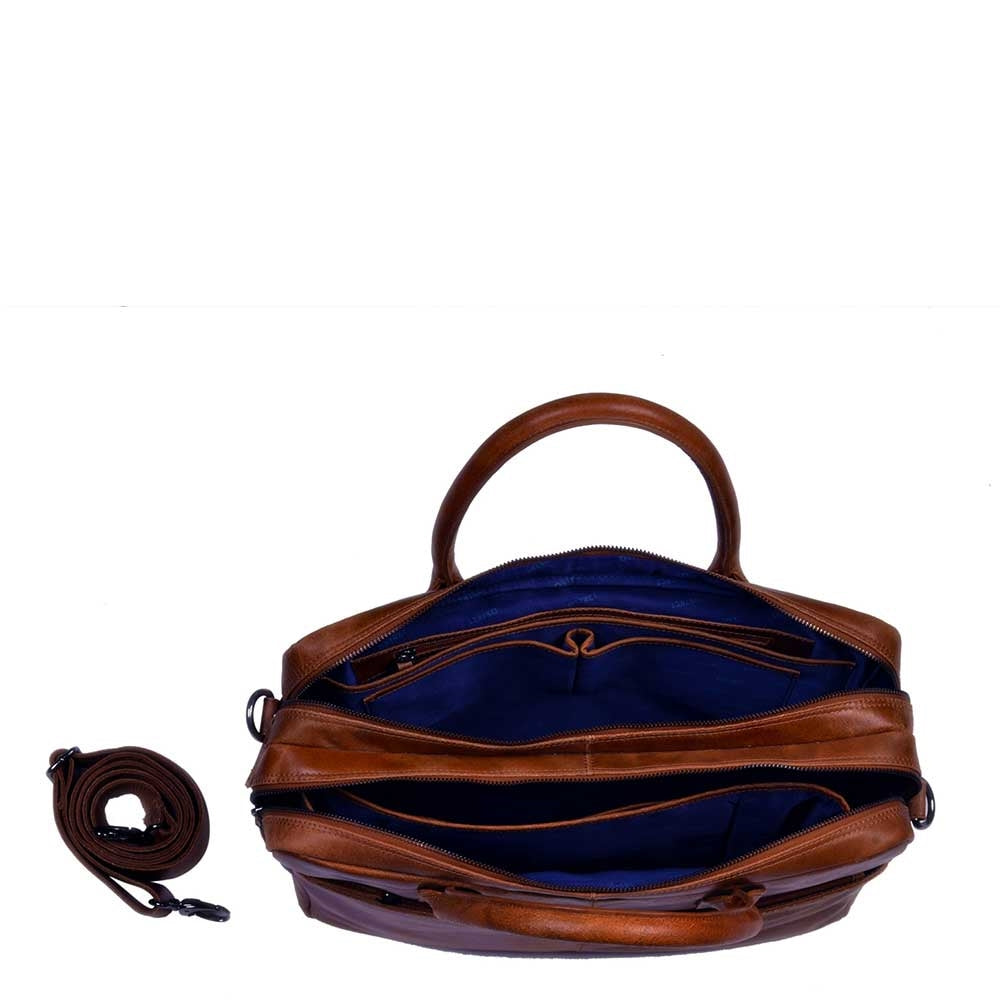 DSTRCT Main Street Workingbag 15.6'' cognac