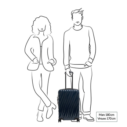 Tumi 19 Degree International erweiterbarer 4-Rad-Trolley, jägergrüner Hartschalenkoffer