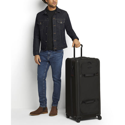 Tumi Alpha Tall 4 Wheel Duffel schwarz Weicher Koffer