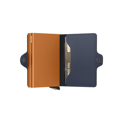 Secrid Twinwallet Matte Nachtblau &amp; Orange Damenbrieftasche