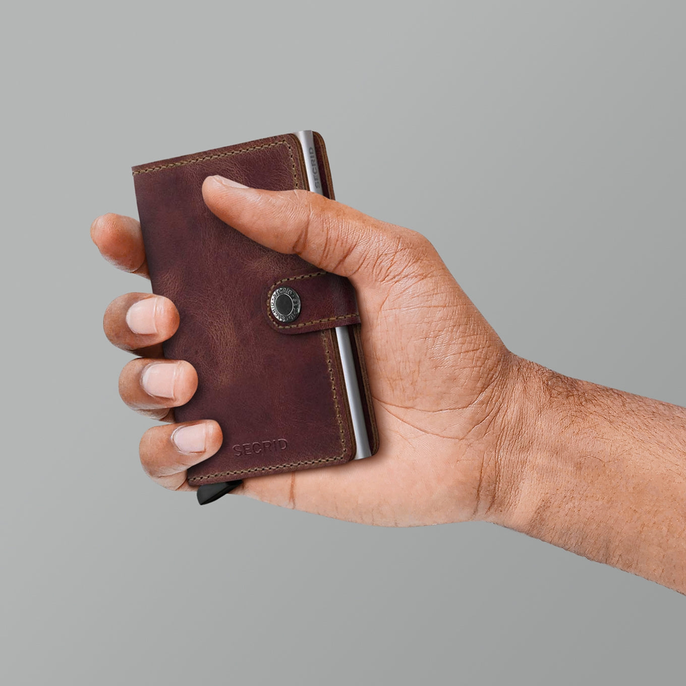 Secrid Miniwallet Portemonnee brown Vintage leather