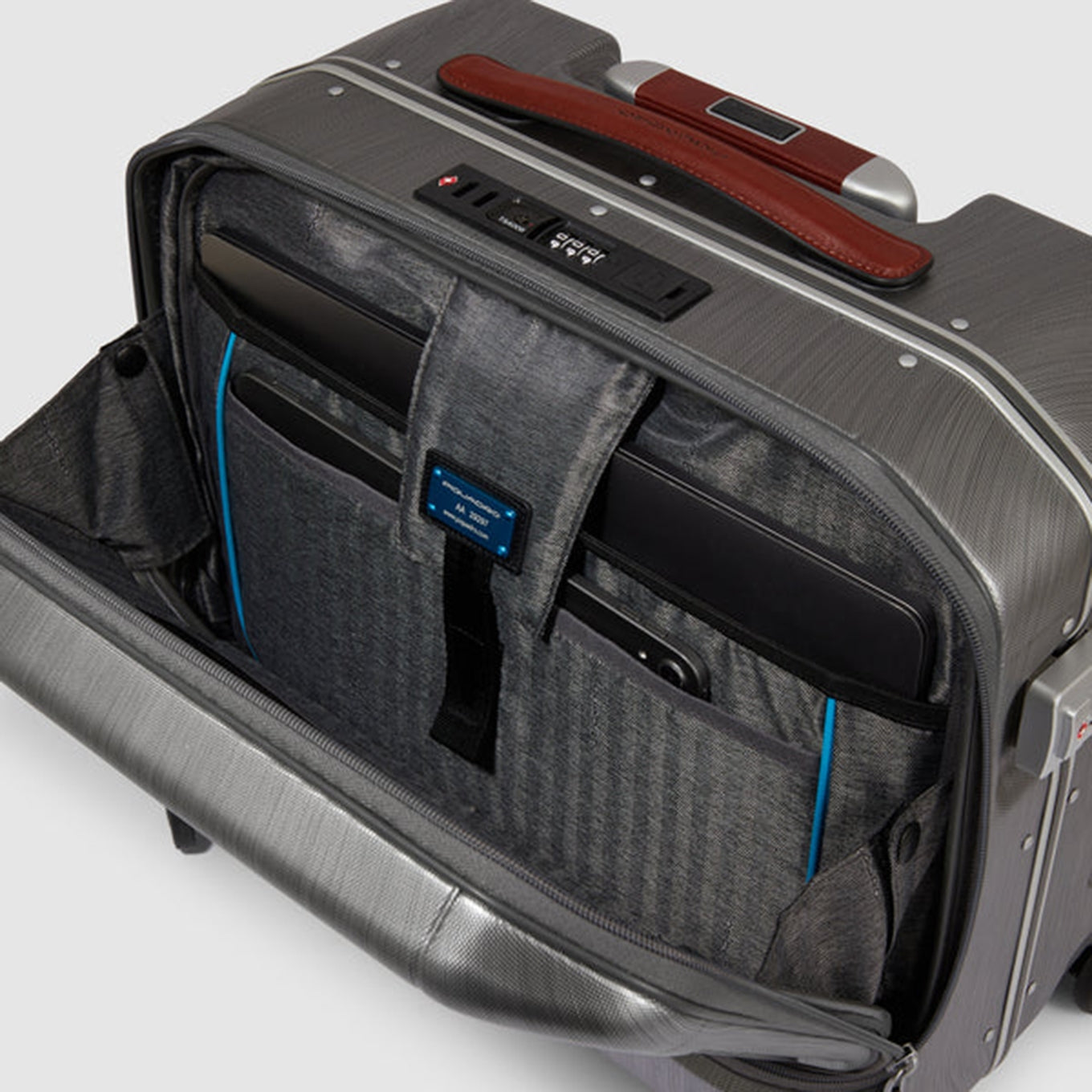 Piquadro PQLM Laptop Trolley 15.6" anthracite Hard Case