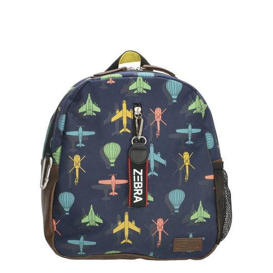 Zebra Trends Jungen Rucksack Flugzeug marineblau Kindertasche