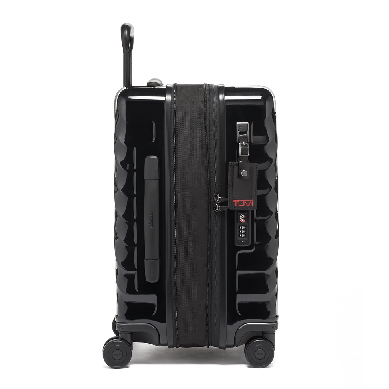 Tumi 19 Degree International erweiterbarer 4-Rad-Trolley, schwarzer Hartschalenkoffer