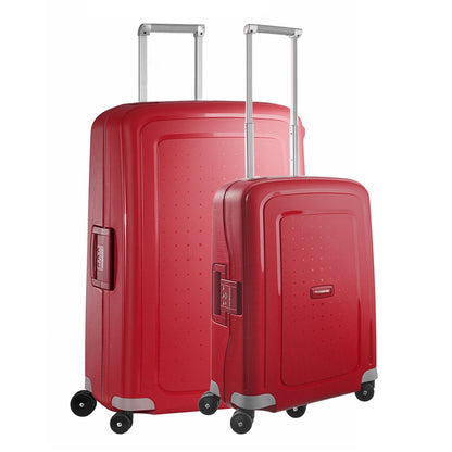 Samsonite S'Cure Spinner 55 + 75 Set crimson red Hard Case