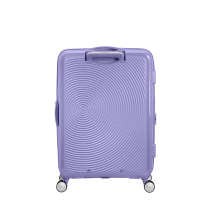 American Tourister Soundbox Spinner 67 Erweiterbarer lavendelfarbener Hartschalenkoffer