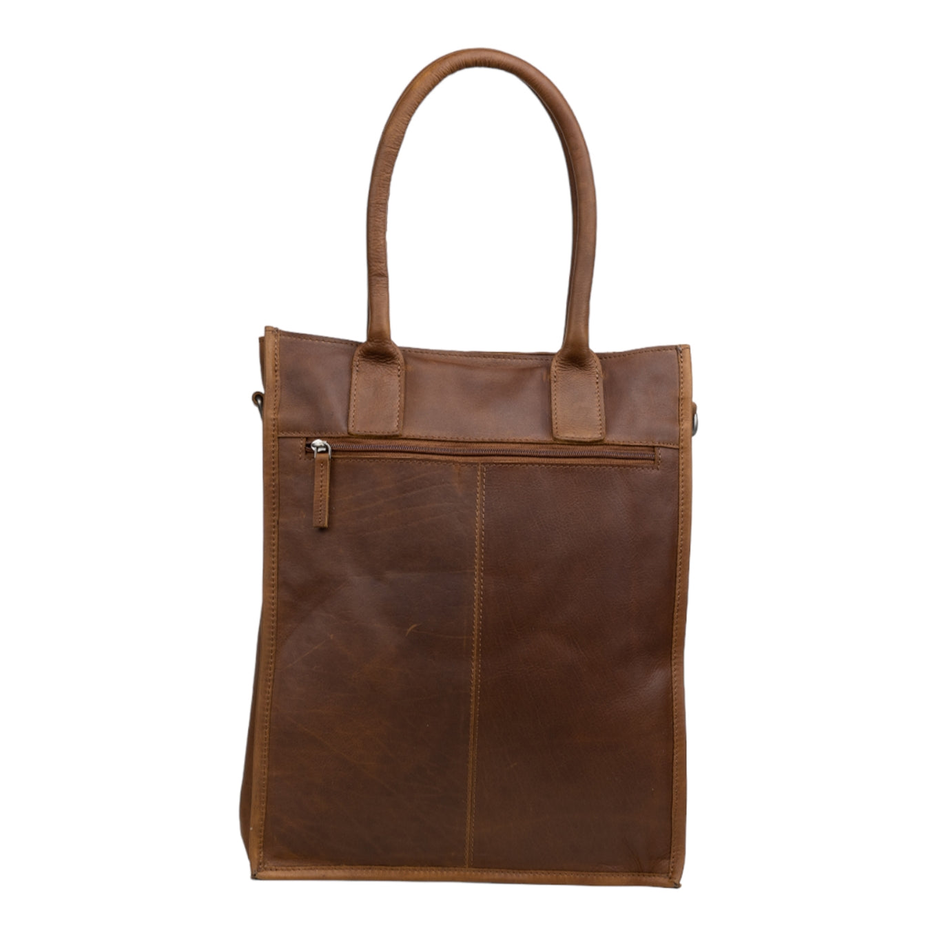 DSTRCT Preston Park A4 Shopper Laptop Bag cognac