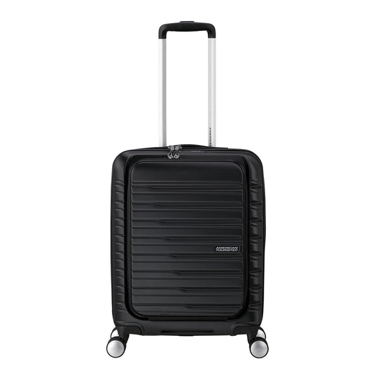 American Tourister Flashline Spin. 55/20 Frontloader Cabin Trolley shadow black