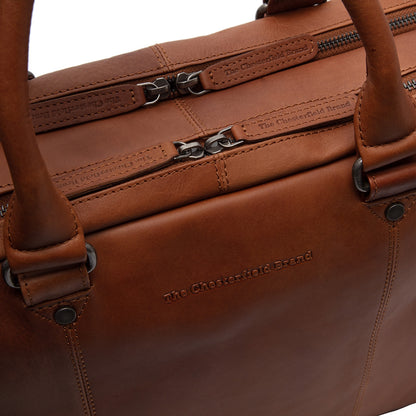 The Chesterfield Brand Boston Laptoptas cognac