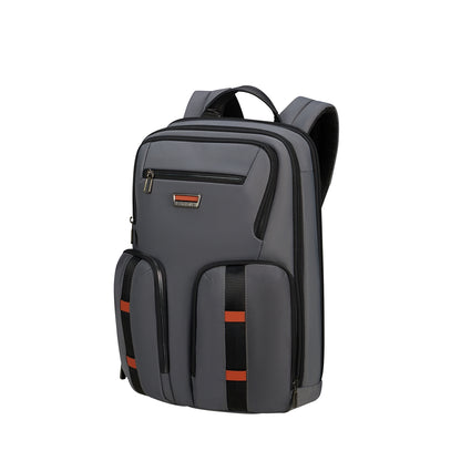 Samsonite Urban-Eye Rucksack 15,6" 2 Taschen grau/cognacfarbener Rucksack