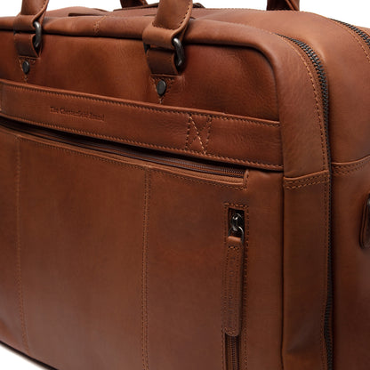 The Chesterfield Brand Boston Laptoptas cognac