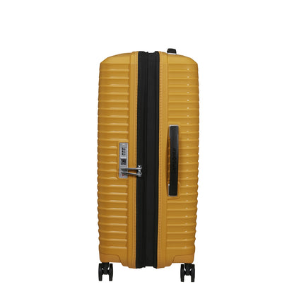 Samsonite Upscape Spinner 68 Erweiterbarer gelber Hartschalenkoffer